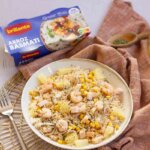 ensalada de arroz con gambas