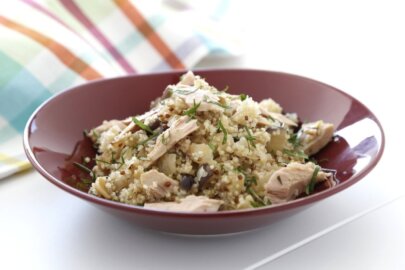 Quinoa con berenjenas y atún