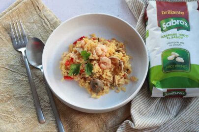 Receta arroz con gambas