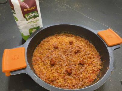 Arroz con sobrasada