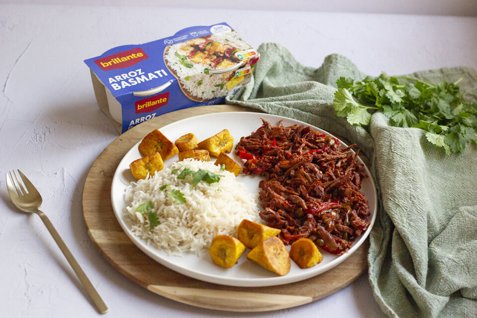 Arroz al horno con ropa vieja sale