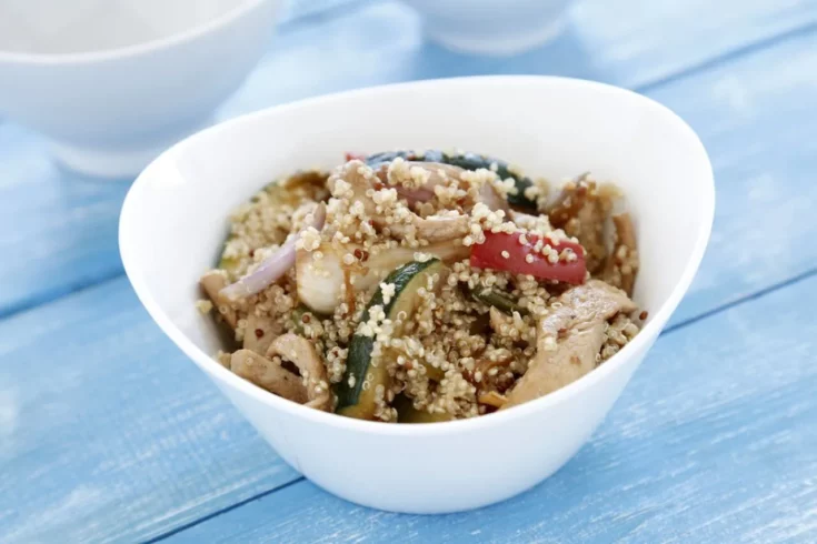 quinoa ensalada pavo pechuga