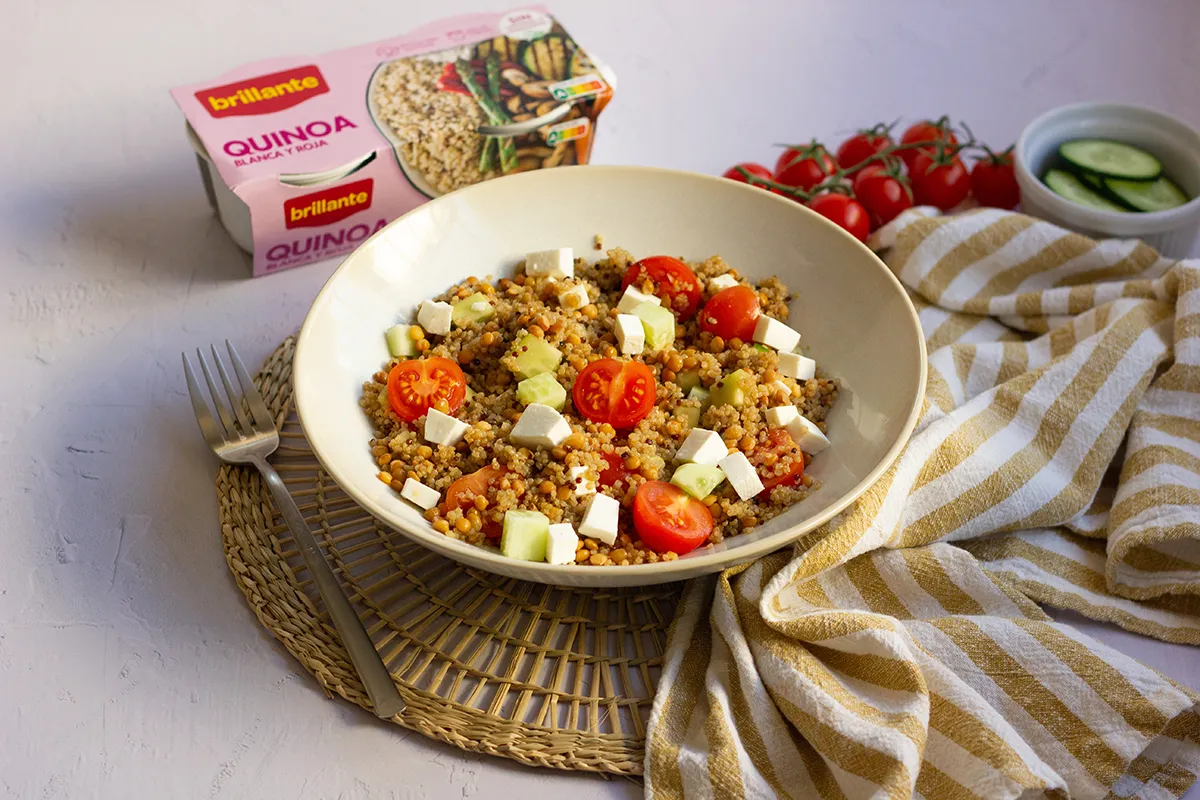 ensalada quinoa lentejas