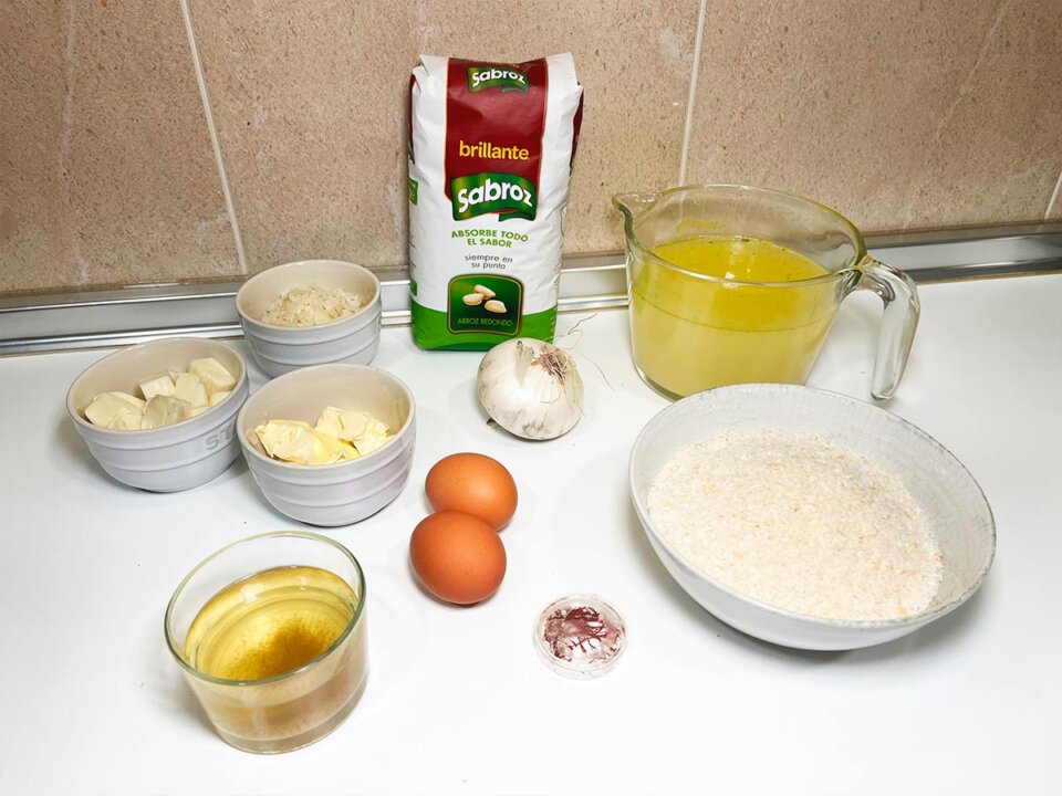 Ingredientes de Arancini