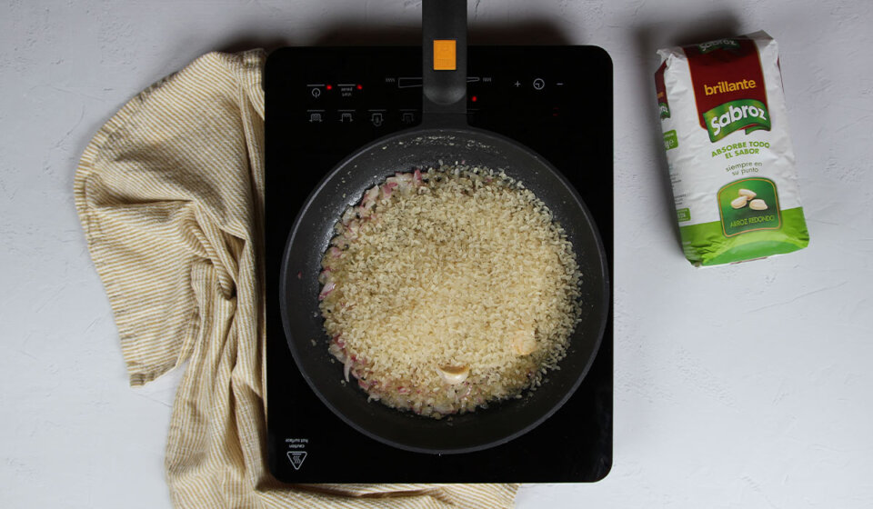 Arroz en Risotto con alcachofas