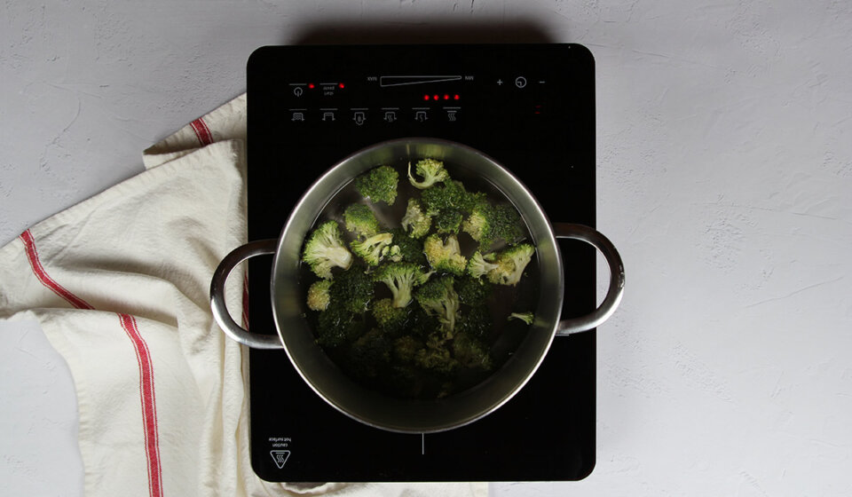 Cocinar brócoli para Quinoa con brocoli