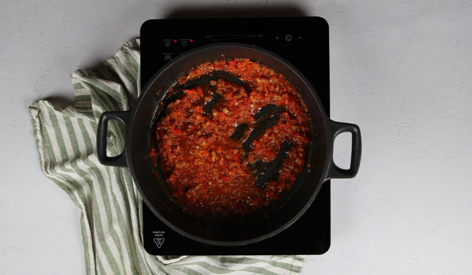 Sofrito en Arroz con cangrejo azul