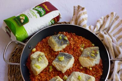 Paella de bacalao