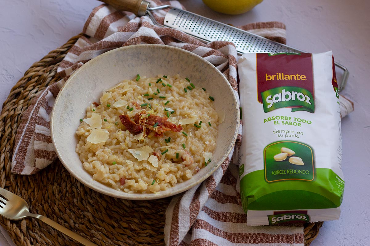 risotto con bacon