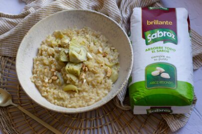 Risotto con alcachofas