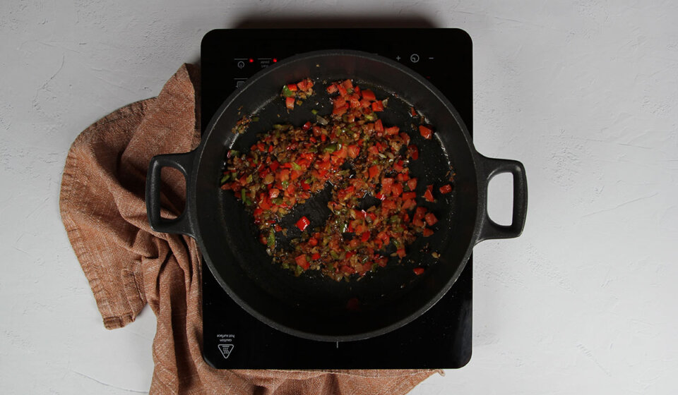 Sofrito de Arroz con costillas adobadas