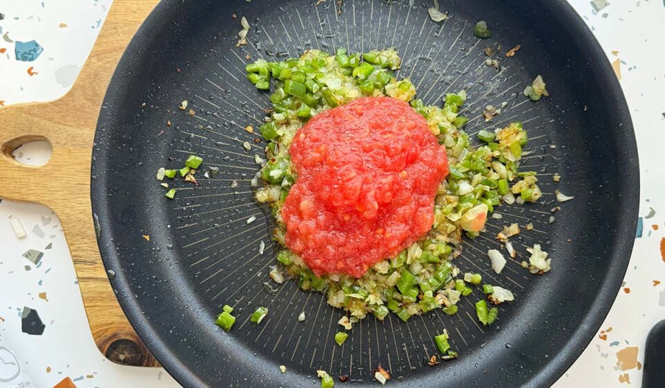 Sofrito de arroz con boletus