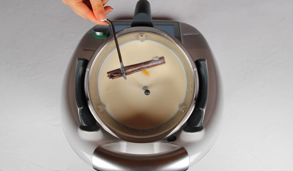 Retirar ingredientes de arroz con leche en thermomix