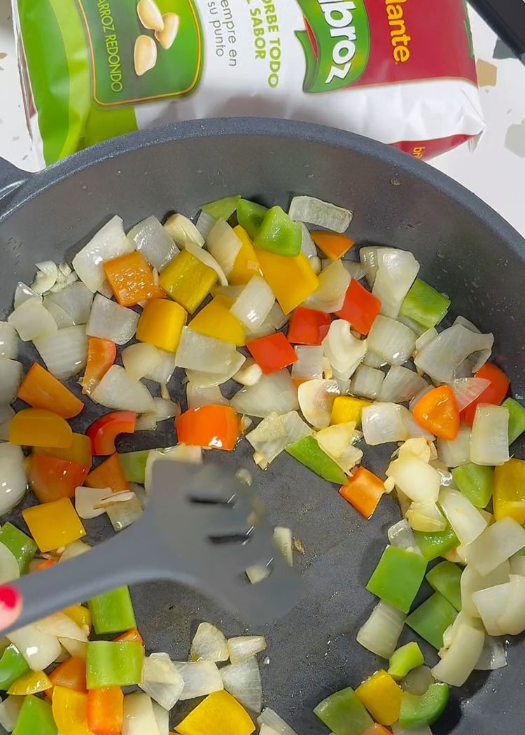 Sofrito de Arroz con pollo al horno