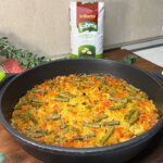 Arroz con verduras al horno